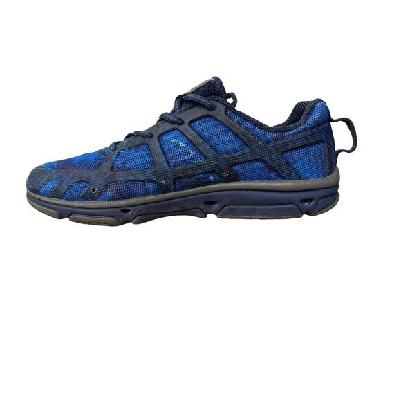 Huk Attack - Men's Size 8 Performance Lace Up Athletic Fishing Shoes - Blue - Picture 6 of 8